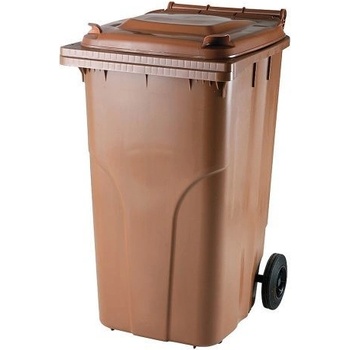 MEVA Nádoba MGB 240 lit, plast, hnědá, popelnice na odpad ST254009