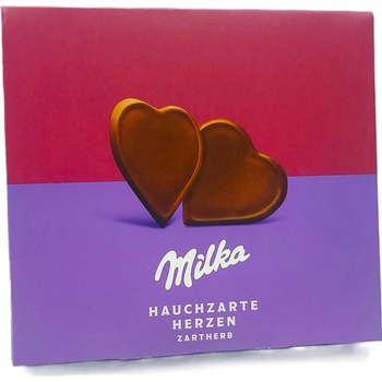 Milka Hauchzarte Herzen hořká 130 g
