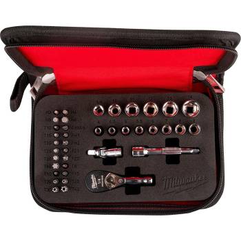 Milwaukee 4932492672 Sada s kompaktní ráčnou 1/4