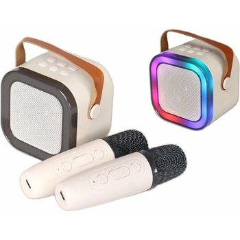 Mini karaoke zvukový systém béžový