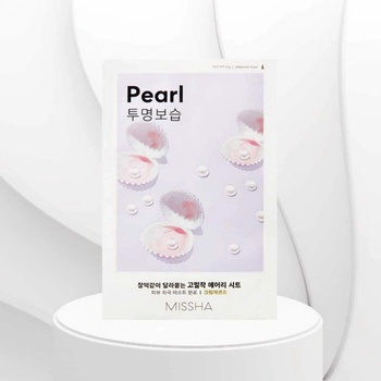 Missha Airy Fit Sheet Mask Pearl plátýnková maska s výtažkem z perel 19 g