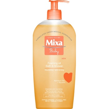 Mixa Baby pěnivý olej do sprchy i do koupele Foaming Oil 400 ml
