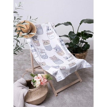 MKLuzkoviny Osuška Kočičky v kapse 70 x 140 cm