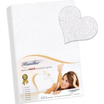 MKLuzkoviny.cz Froté prostěradlo bílé 180x200