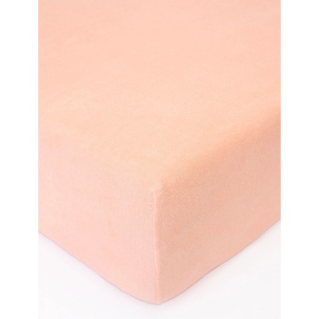 MKLuzkoviny.cz Froté prostěradlo lososové 180x200