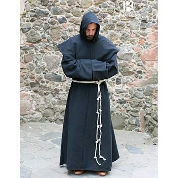 Mnišská kutna s kápí Černá