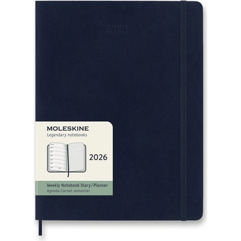 Moleskine B5 týdenní 2026 modrý