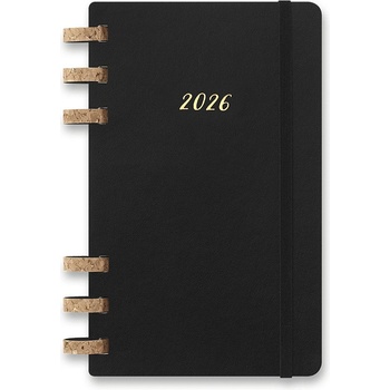 Moleskine Spiral A5 měsíční/týdenní 2026 černý