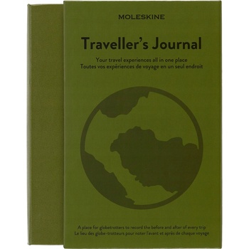 Moleskine Zápisník Passion Travel Journal tvrdé desky L, khaki A5 200 listů