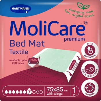 MoliCare Bed Mat 7 kapek Textilní se záložkami 75x85