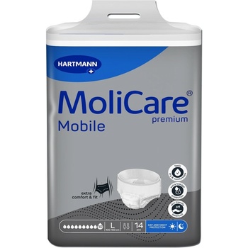 MoliCare Mobile 10 kapek vel. L natahovací kalhotky 14 ks