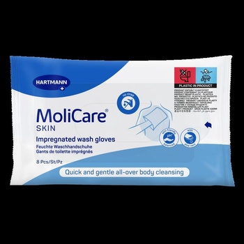 MoliCare Skin Napuštěné mycí žínky 8 ks