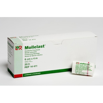 Mollelast obinadlo elastické fixační 6cm x 4m 1 ks