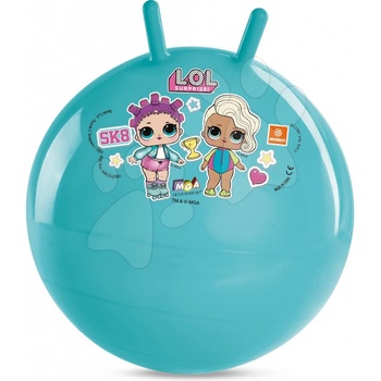Mondo míč na skákání kangaroo Lol s 2 úchyty tyrkysový 6779