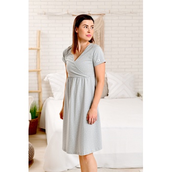 Moniel košilka šaty kojící Dots šedá