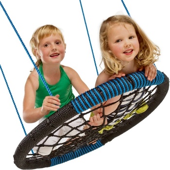 Monkey´s Home houpačka hnízdo ovál modrá