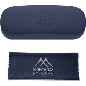 Montana pevné kovové pouzdro na brýle + mikroutěrka modré Montana MC1B-MNT