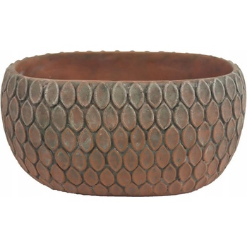 Morex Květináč 22 x 12 x 11 cm beton odstíny oranžový