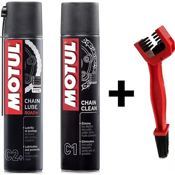 Motul C1 Chain Clean + C2+ Chain Lube Road Plus 400 ml