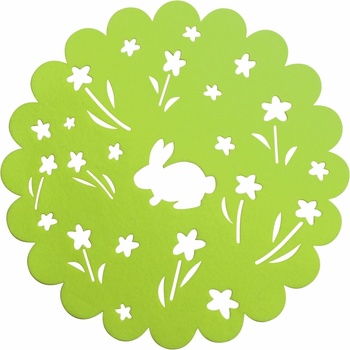 Mybesthome Velikonoční prostírání BUNNY zelená Ø 38 cm