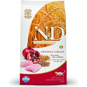 N&D Adult Cat Low Grain kuře & granátové jablko 10 kg