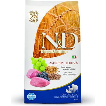 N&D Ancestral Grain Dog Adult Medium & Maxi Lamb & Blueberry 12 kg