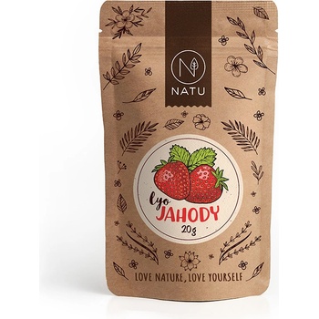 Natu Lyofilizované jahody plátky 20 g