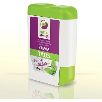Natusweet Stevia tablety v zásobníku 300 tbl 18 g