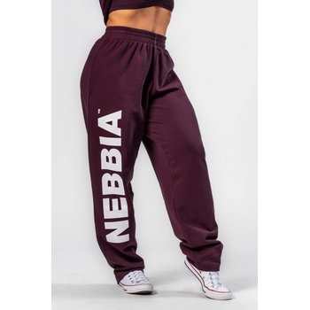 Nebbia Volné baggy tepláky BOYFRIEND STYLE 432 dark red