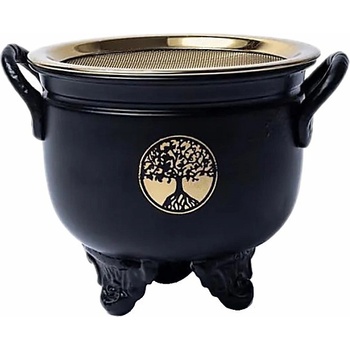 Nefertitis Kadidelnice kovový kotlík Yggrasil NF46812 - výška 8,8 cm, průměr 10 cm