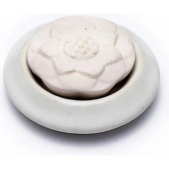 Nefertitis Keramický aroma difuzér Lotosový květ bílý NF55352 cca 7,5 cm
