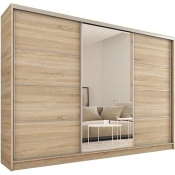 Nejlevnější nábytek LITOLARIS 250 se zrcadlem dub sonoma