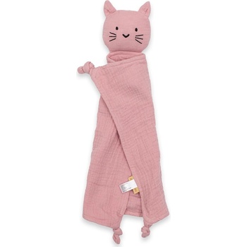 New Baby mušelínový usínáček Cat pink