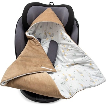 New Baby Zateplená zavinovačka do autosedačky brown