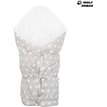 New Baby zavinovačka Hvězdičky šedo bílá