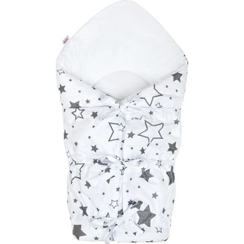 New Baby zavinovačka hvězdy šedé Bílá