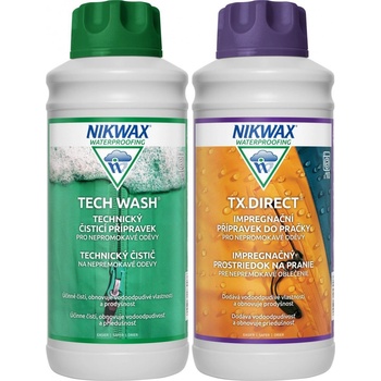 NIKWAX Tech Wash a impregnace TX.Direct Wash-In 1000 + 1000 ml