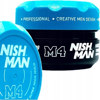 Nishman Hair Styling Wax Matte Finish Super High Hold M4 100 ml