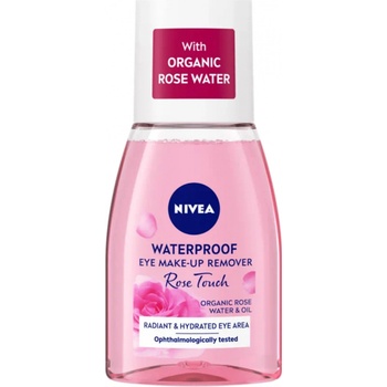 Nivea Rose Touch dvoufázový odličovač očí a make-upu 100 ml