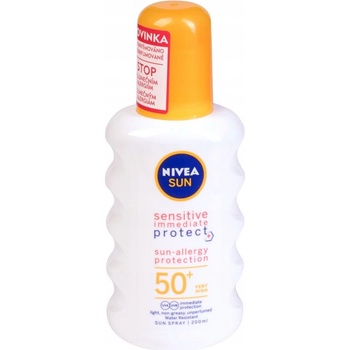 Nivea spray na opalování Sensitive SPF50+ (Sun Spray) 200 ml
