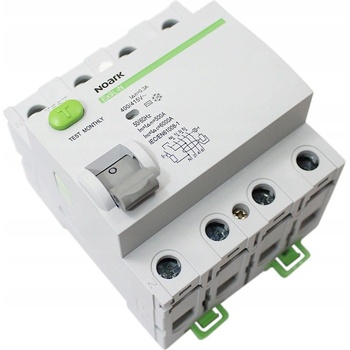 Noark Electric Ex9L-N 4P 25A A 30mA