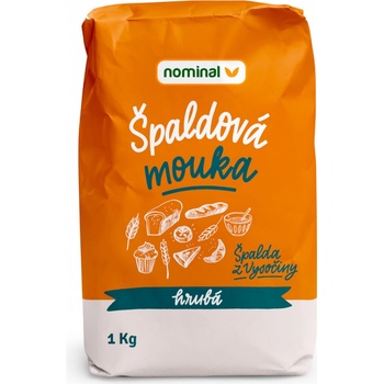 NOMINAL Špaldová mouka hrubá 1 kg