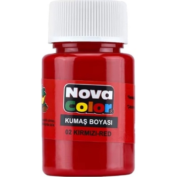 NOVA COLOR barva na textil červená 30 ml