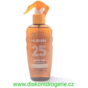 Nubian suchý olej na opalování SPF25 200 ml