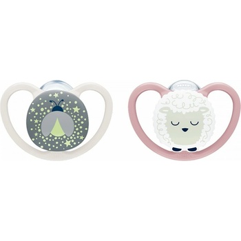 Nuk Dudlík Perfect Match Air Night firefly/sheep 2ks box
