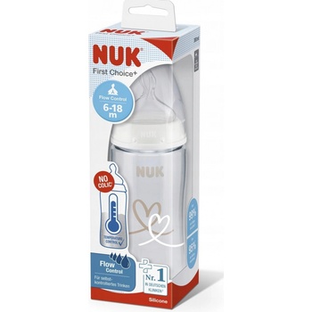 Nuk FC plus láhev s kontrolou teploty 1ks béžová 300ml