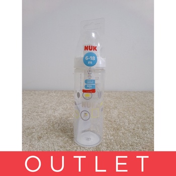 NUK First Choice láhev plastová silikonová savička New classic bílá 250ml