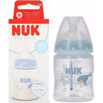 Nuk First Choice láhev s kontrolou teploty Whale 150 ml