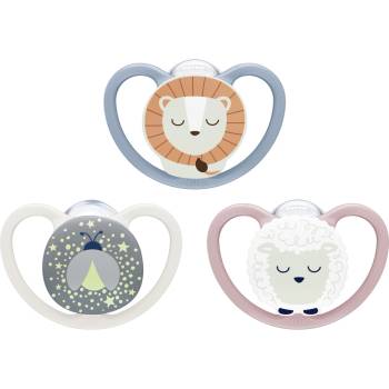 Nuk šidítko Happy Nights box kluk modrá 2 ks