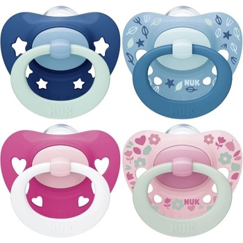 Nuk silikon šidítko 2 ks Signature Blue